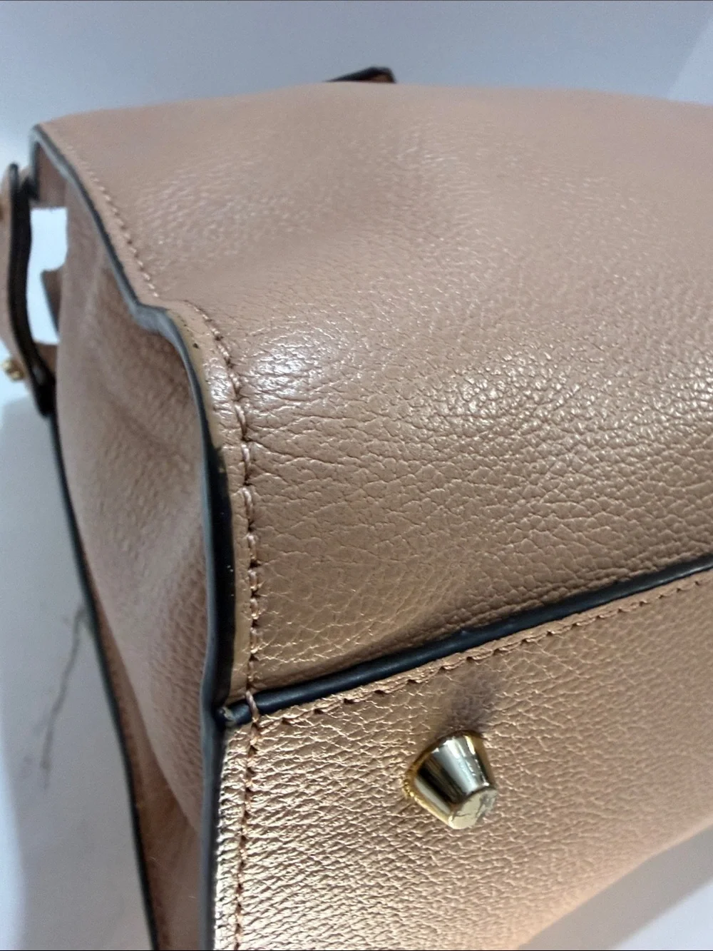 Furla Beige Leather Top-Handle Satchel - Picture 8 of 13